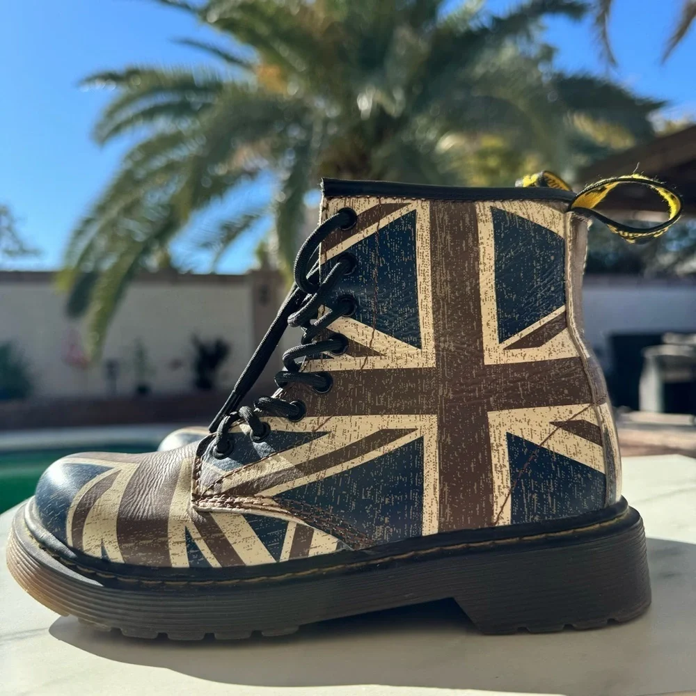 Dr Martens Kids Delaney Classic Union Jack Softy T Boot Size 1